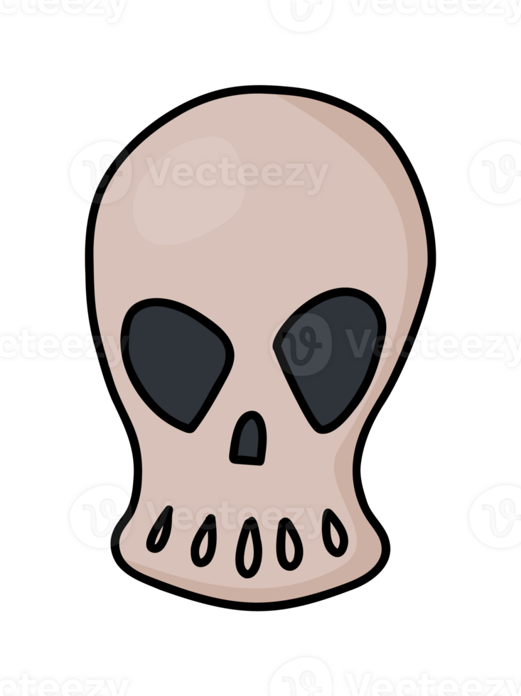 skull sticker Halloween png