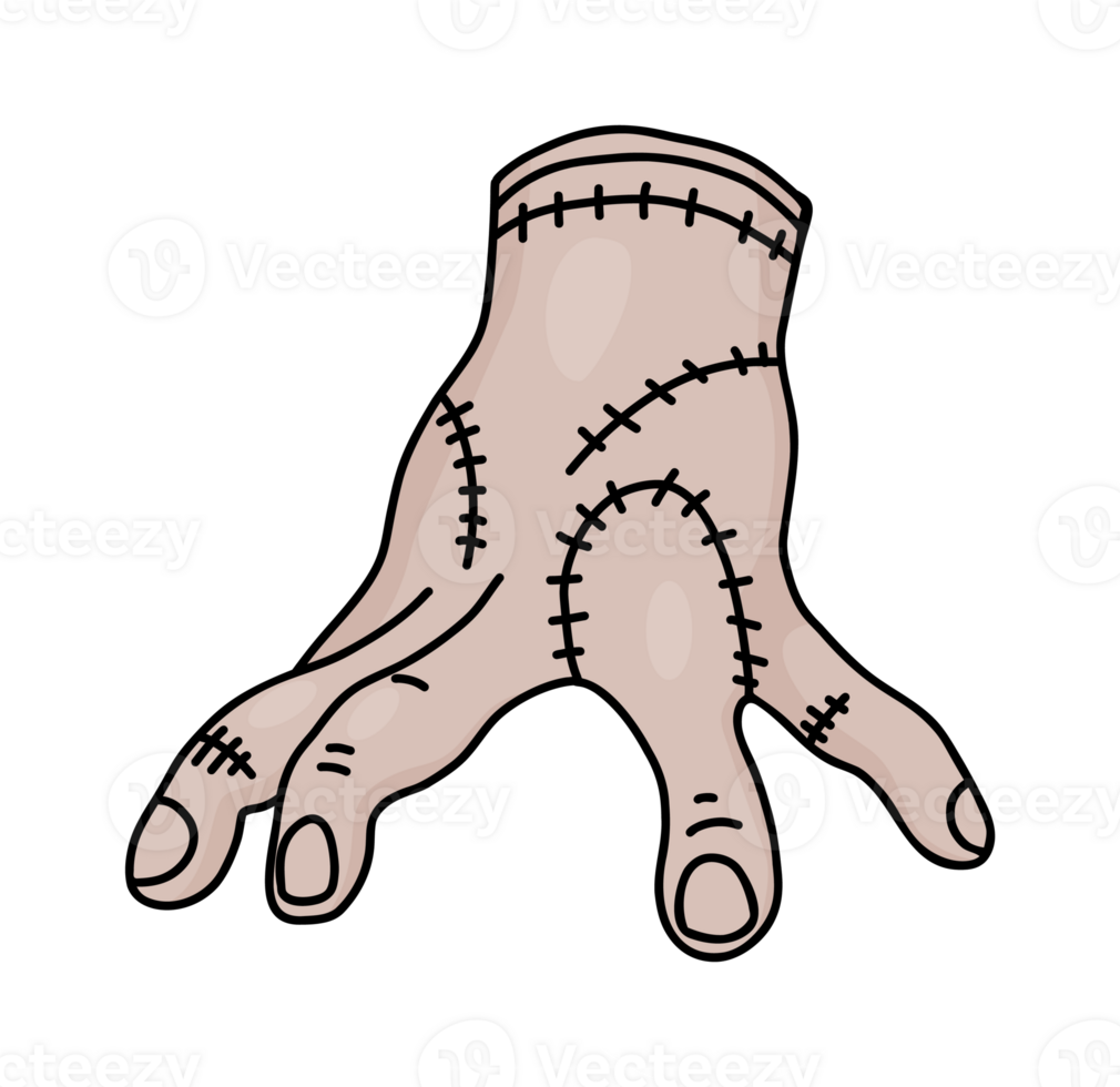 klistermärke hand sak png