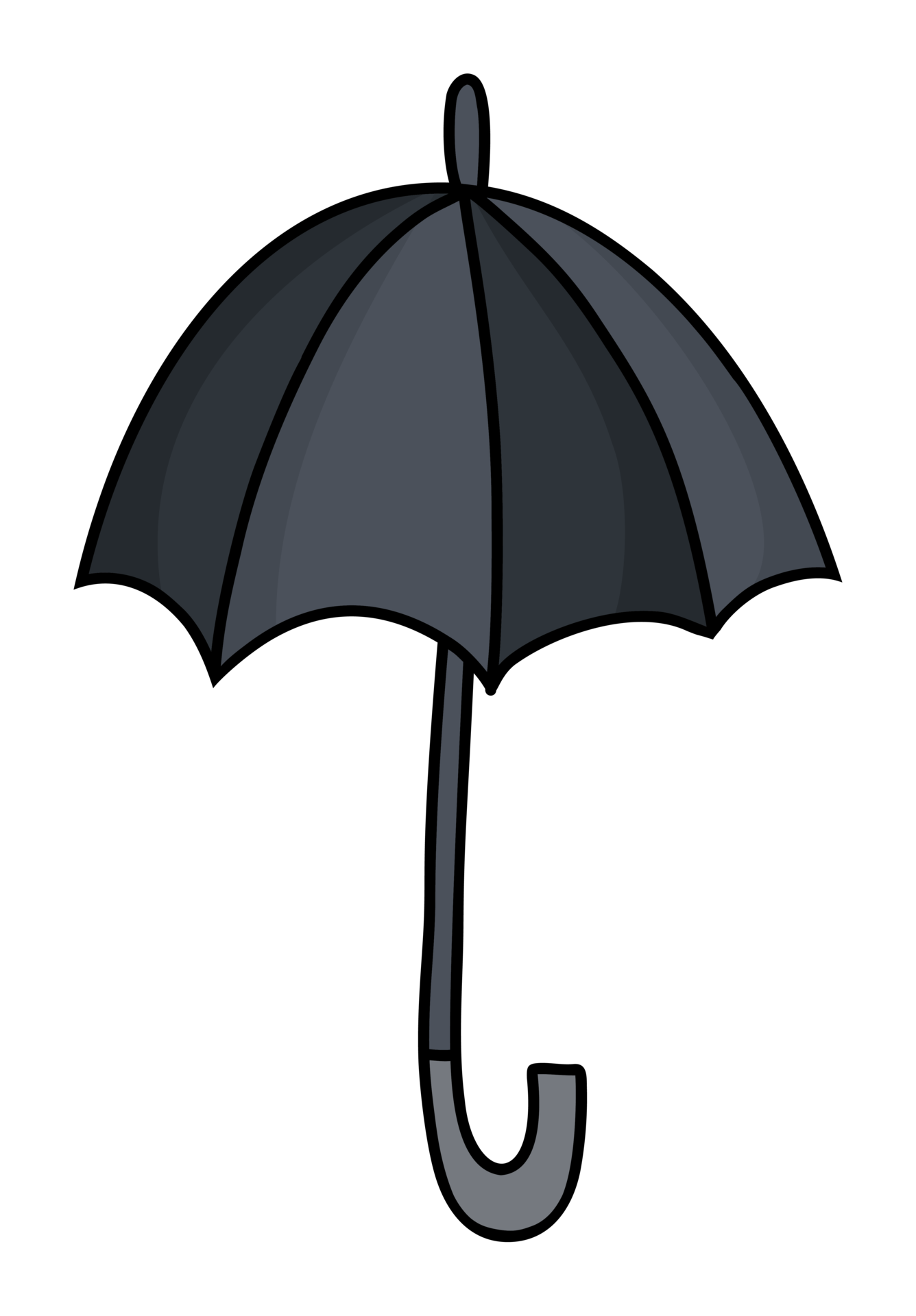 Sticker black umbrella 25737634 PNG