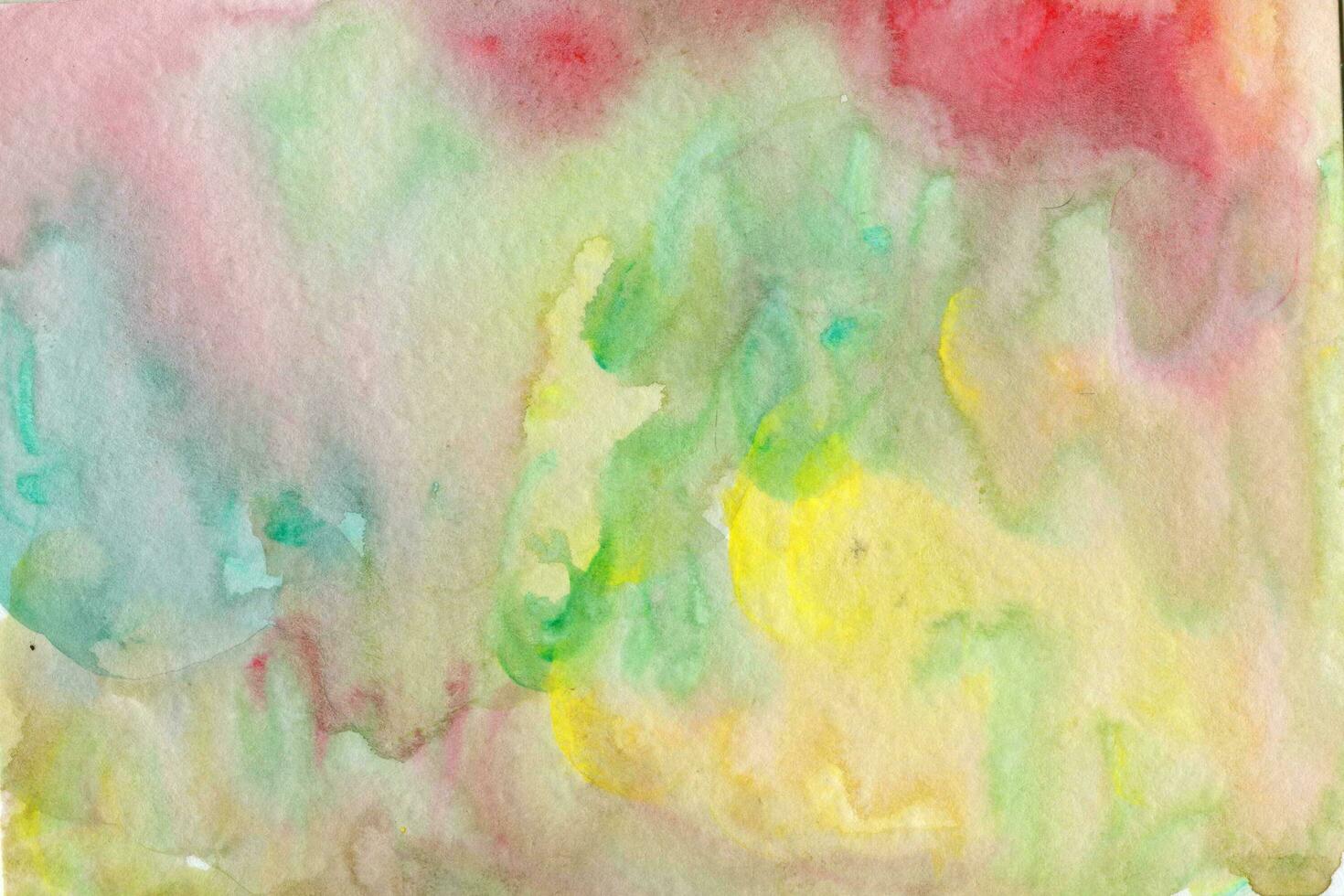 Hand drawn watercolor green red texture photo