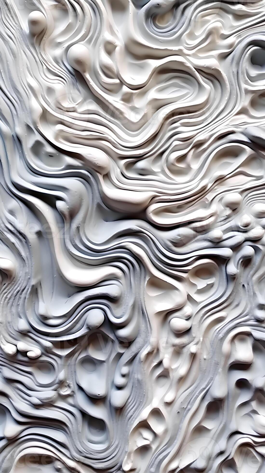 Beige liquid paint or emulsion, closeup shots, raw brush strokes, matte photography, modern