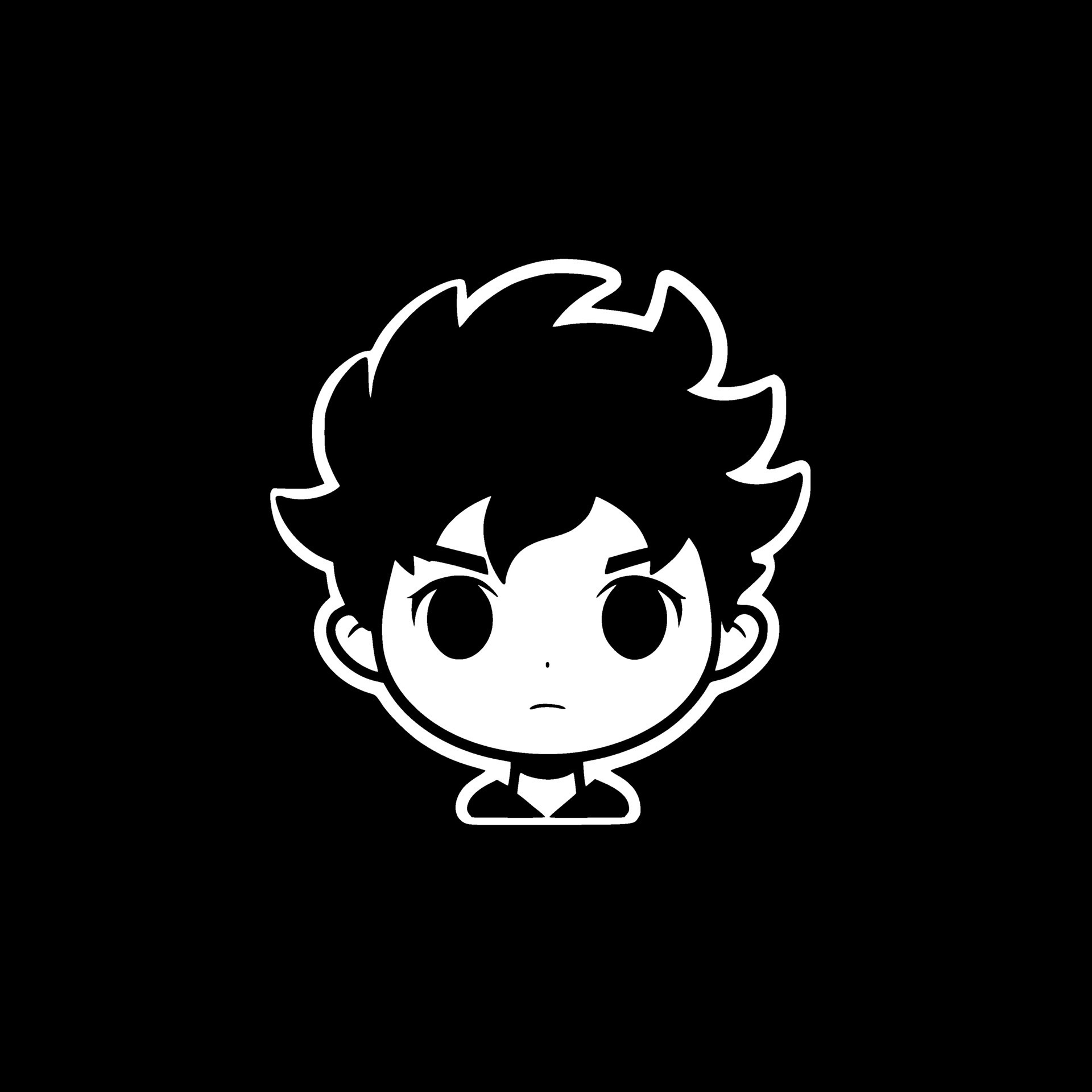 Anime, Black and White Vector illustration 25738223 Vector Art at Vecteezy