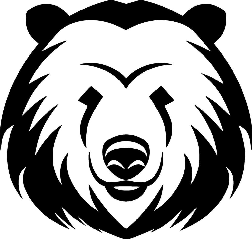 Bear - Minimalist and Flat Logo - Vector illustration