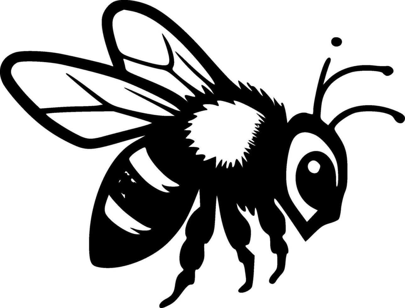 Bee - High Quality Vector Logo - Vector illustration ideal for T-shirt graphic