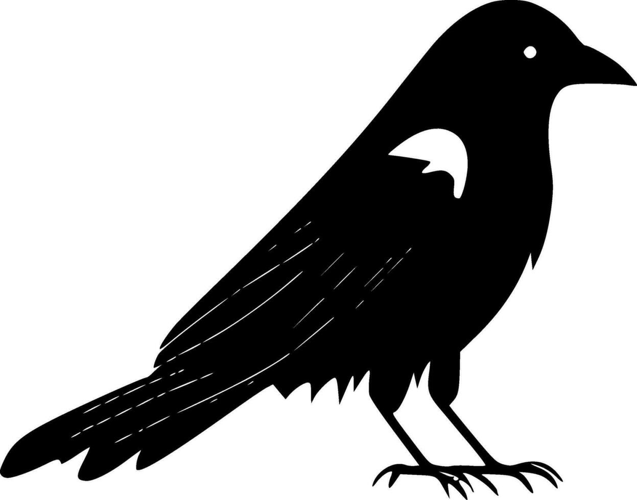 cuervo - alto calidad vector logo - vector ilustración ideal para camiseta gráfico