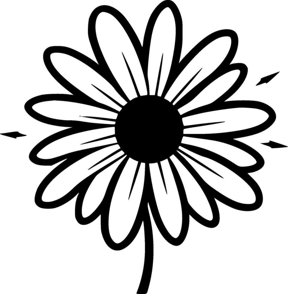 Daisy - Minimalist and Flat Logo - Vector illustration