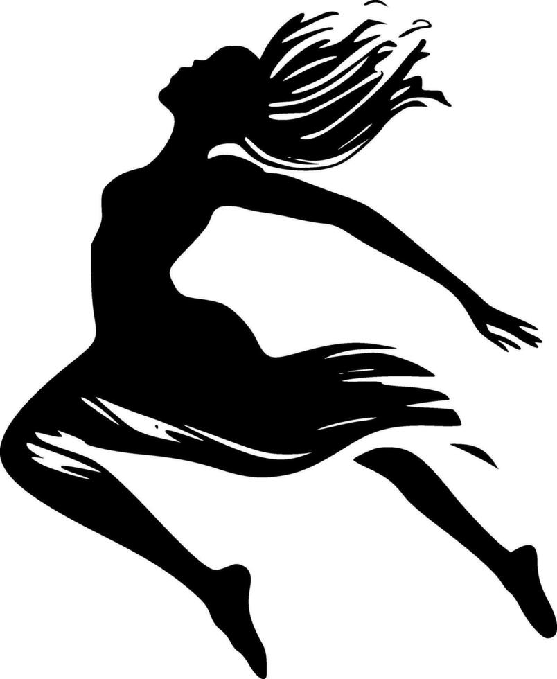 Dance, Minimalist and Simple Silhouette - Vector illustration