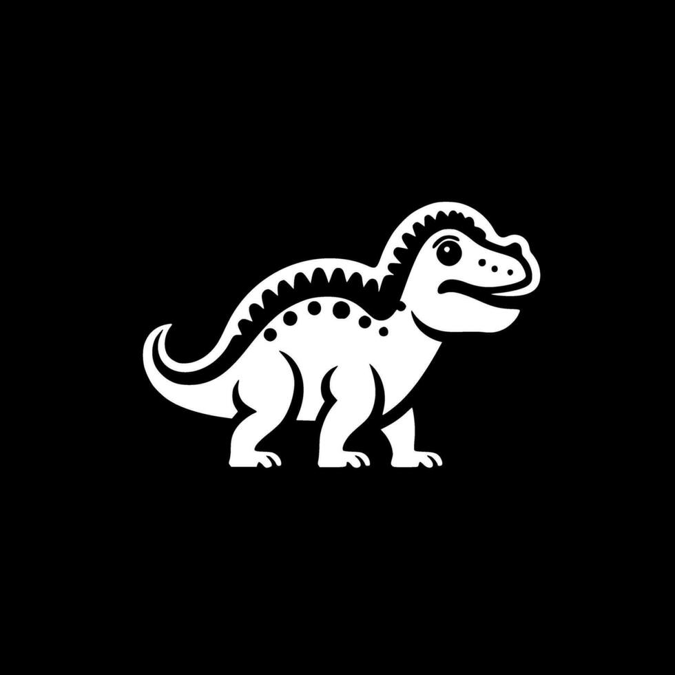 dinosaurio - minimalista y plano logo - vector ilustración