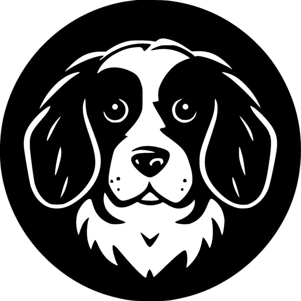 perro - minimalista y plano logo - vector ilustración