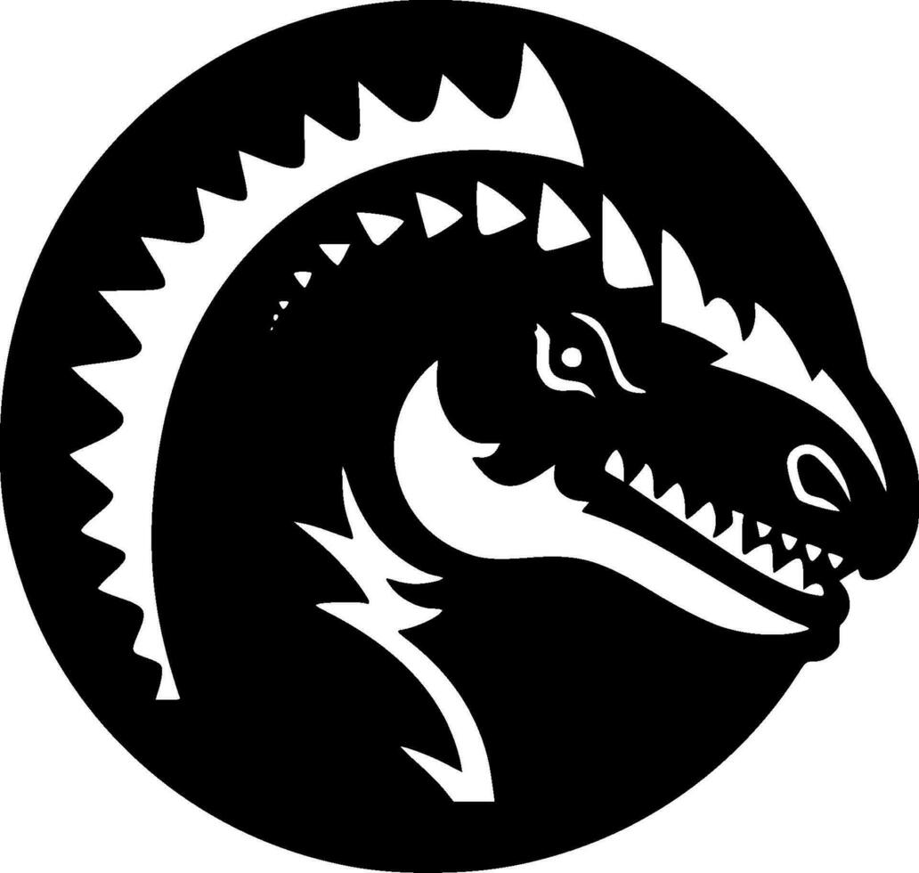 Dinosaur, Minimalist and Simple Silhouette - Vector illustration