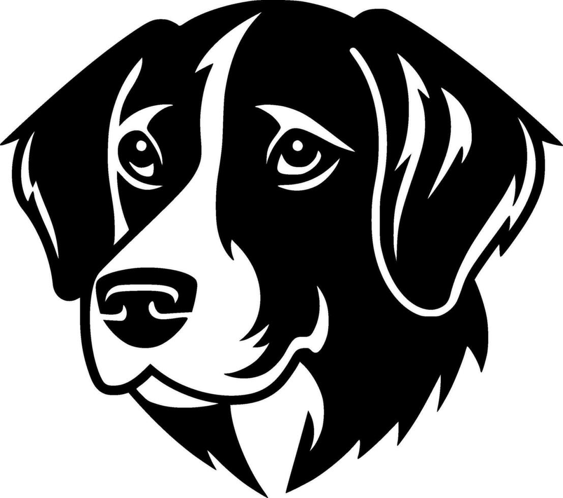 Dog, Minimalist and Simple Silhouette - Vector illustration