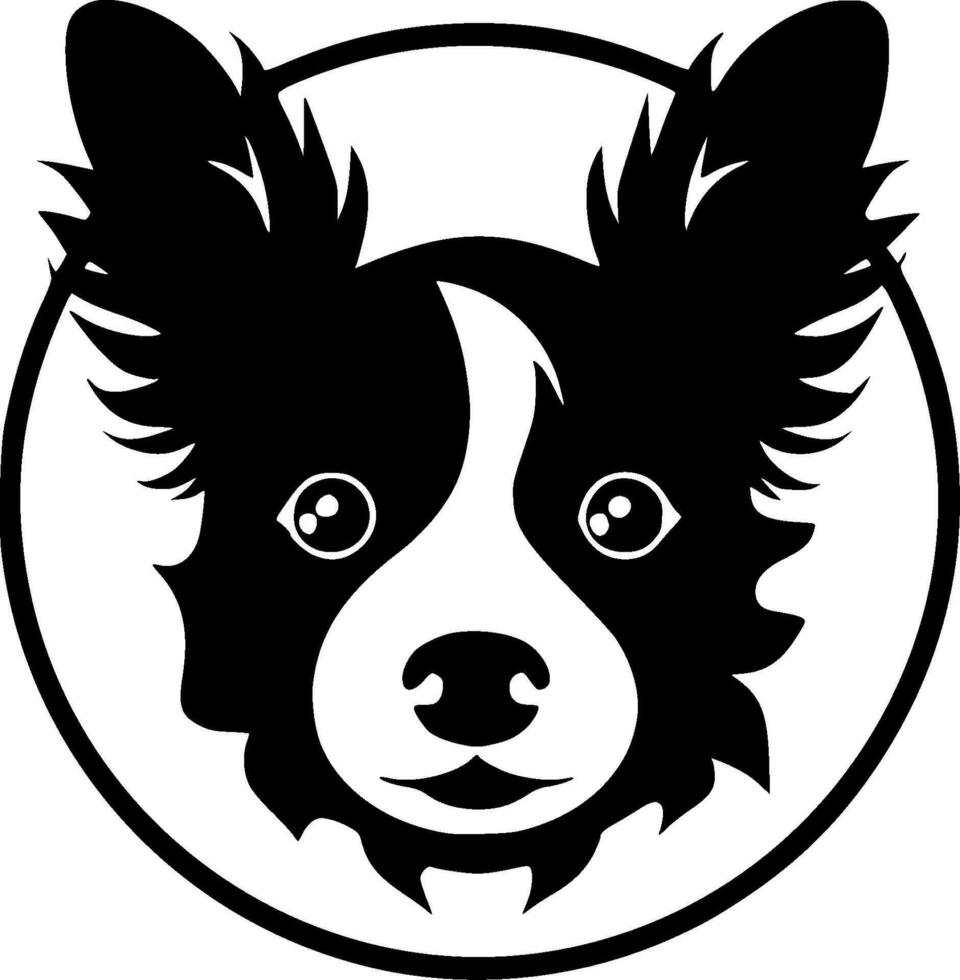 Dog, Minimalist and Simple Silhouette - Vector illustration