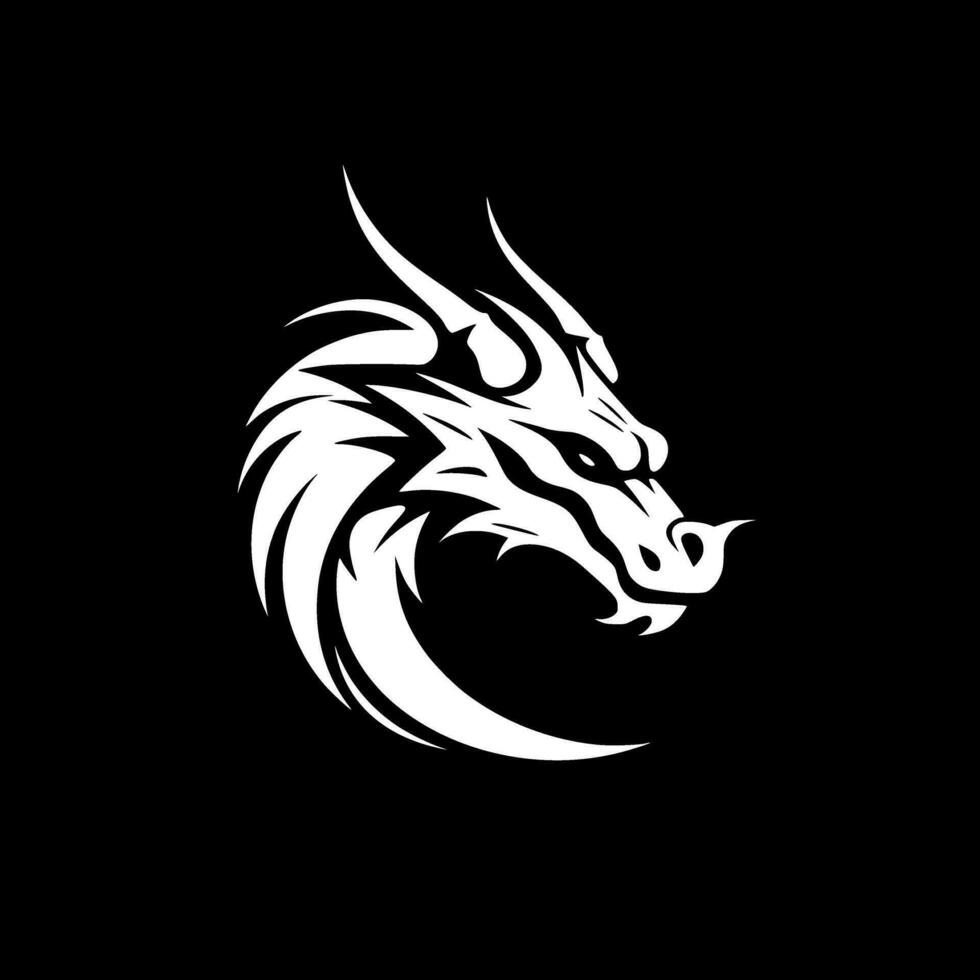 Dragon - Minimalist and Flat Logo - Vector illustration 25738494 Vector