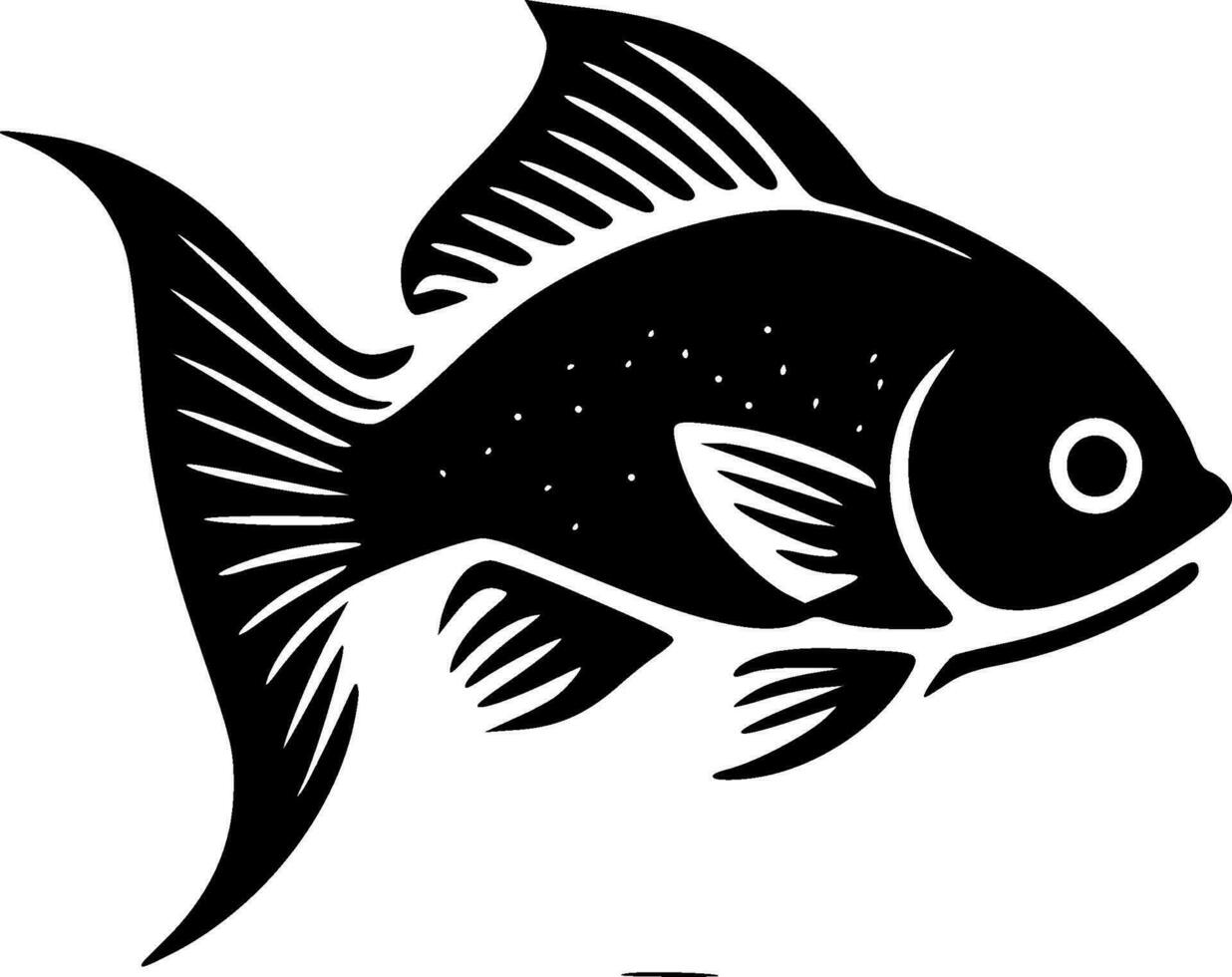Fish, Minimalist and Simple Silhouette - Vector illustration