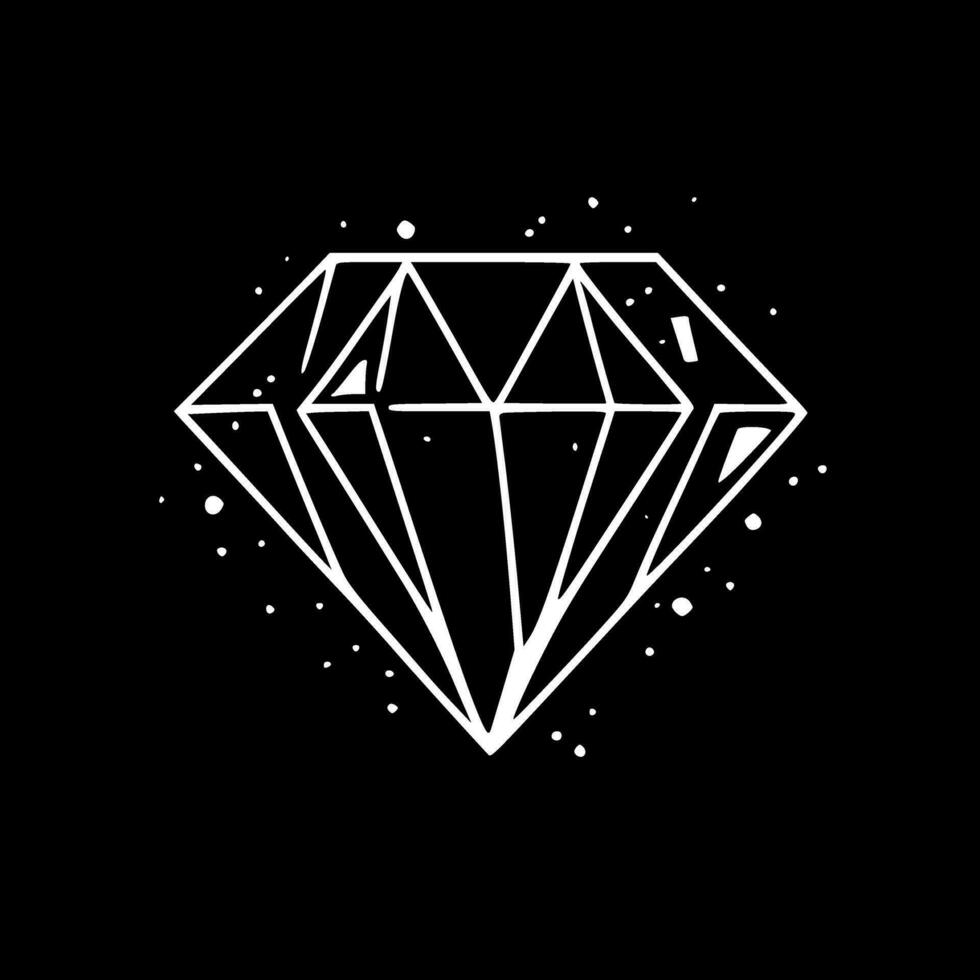 Rhinestone - Minimalist and Flat Logo - Vector illustration