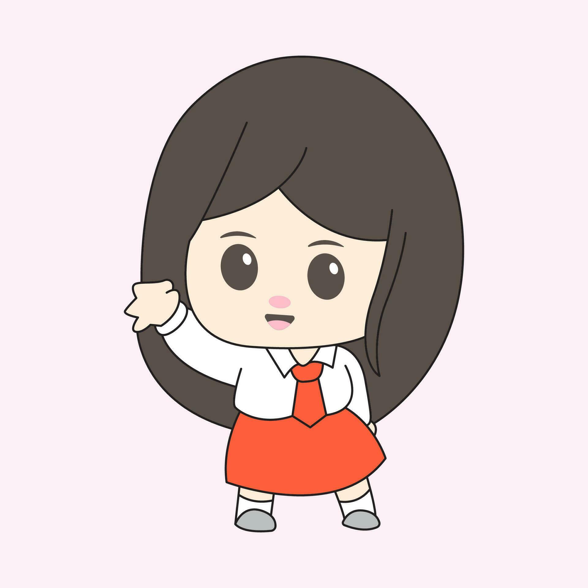 cute school chibi character 25738836 Vector Art at Vecteezy