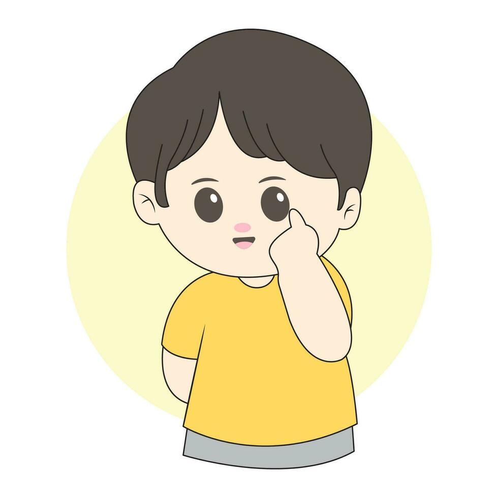 funny boy expression vector