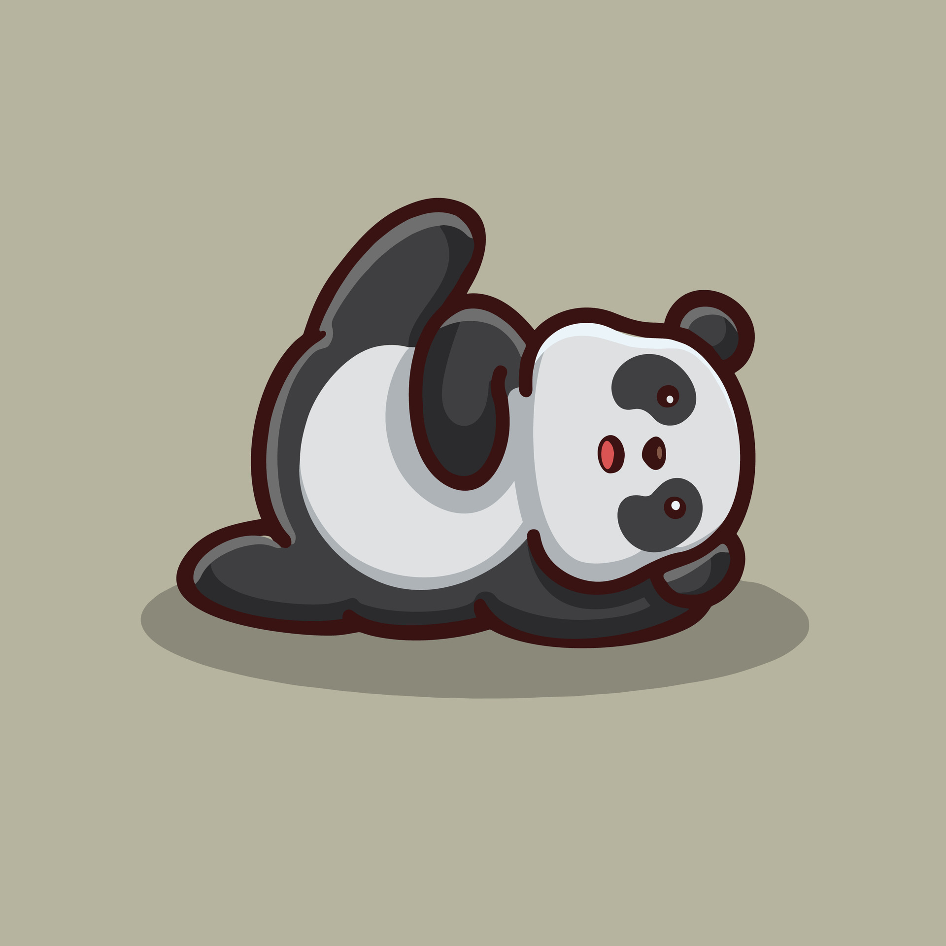 cute panda yoga illustration 25738975 Vector Art at Vecteezy