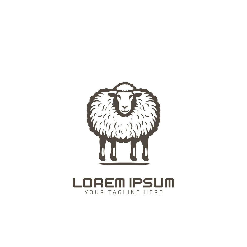 Sheep logo icon vector design illustrator design Creative Sheep logo design Sheep icon modern company logo