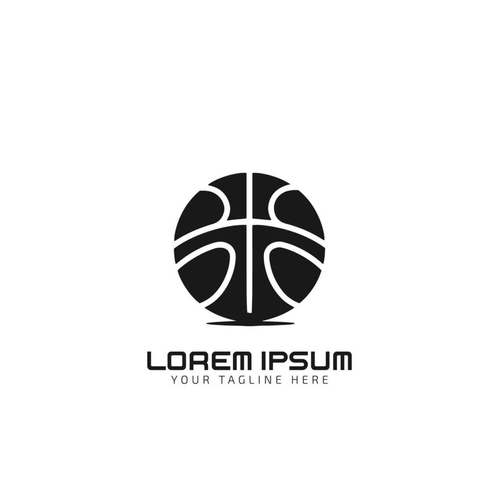 vector de un baloncesto logo icono modelo