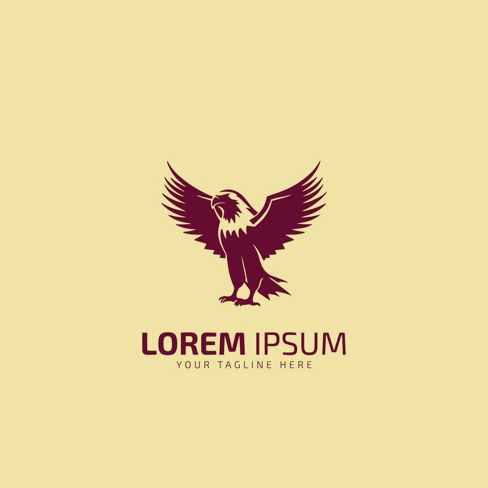 Eagle flying Logo Vector bird design template