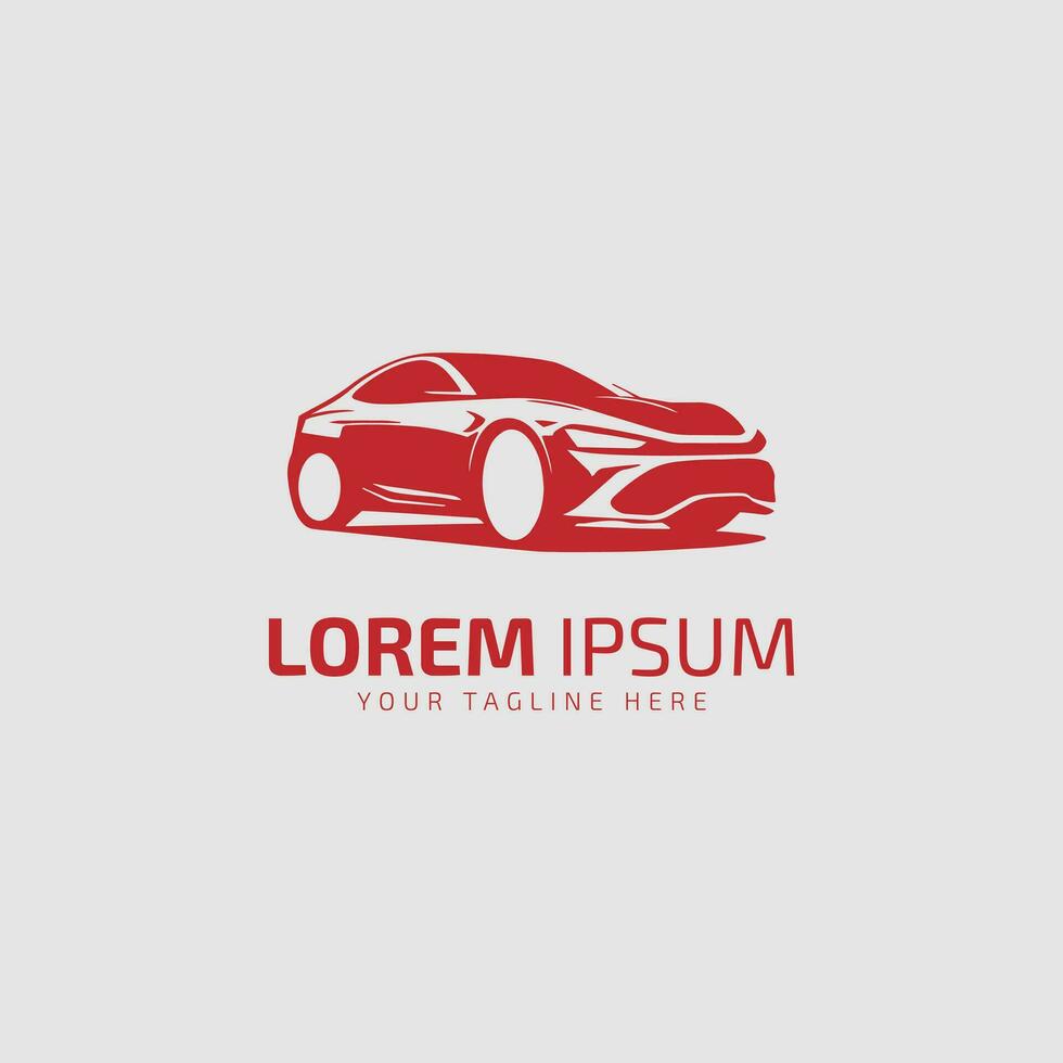 Auto style car logo design with concept sports vehicle icon silhouette. Vector illustration.
