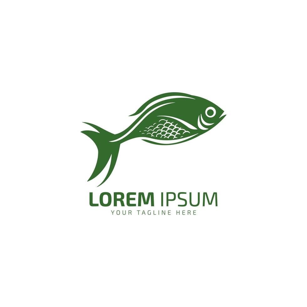 Fresh fish water logo icon vector design
