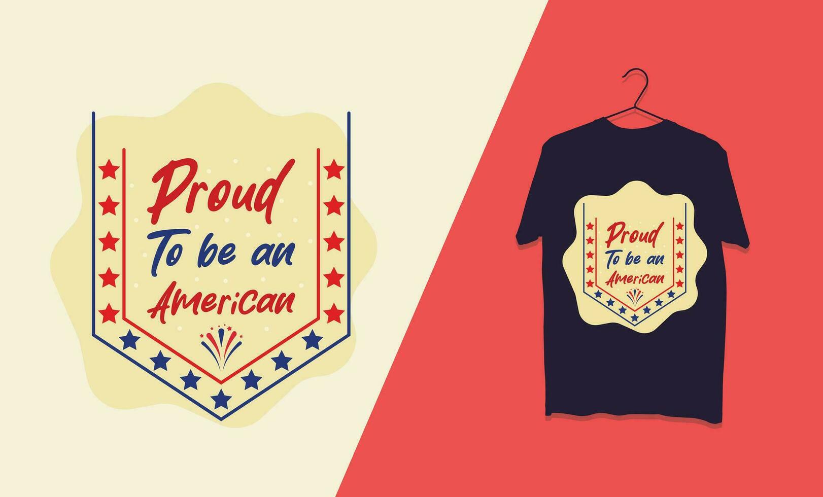 4th july independence day typography t shirt design vector