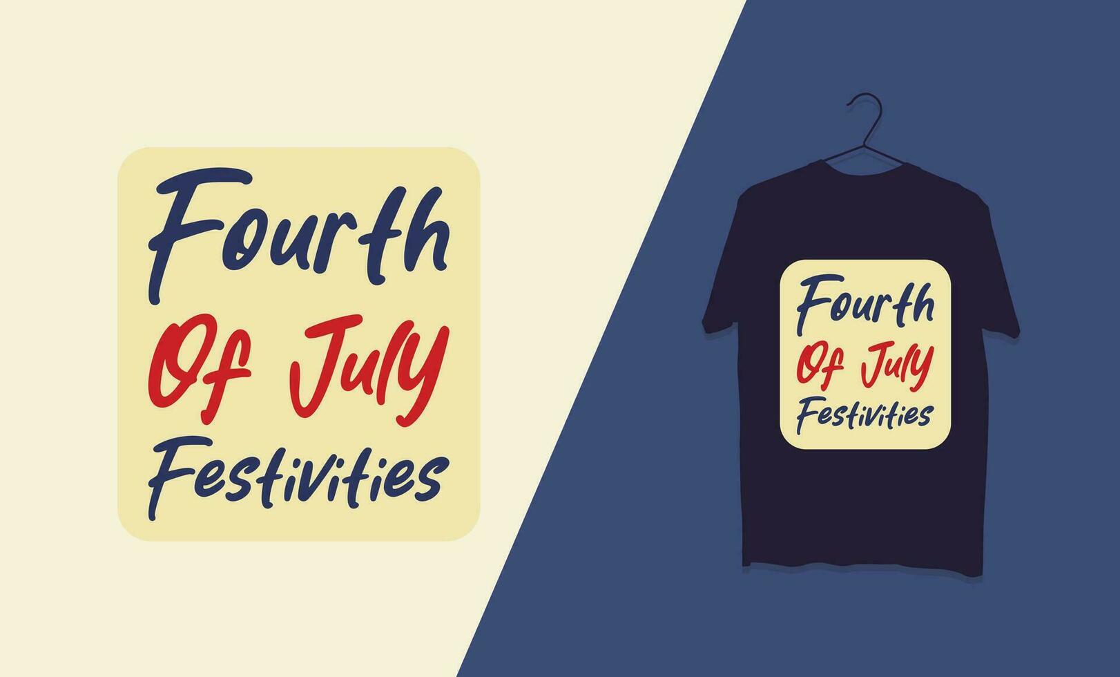 4to julio independencia día tipografía t camisa diseño vector