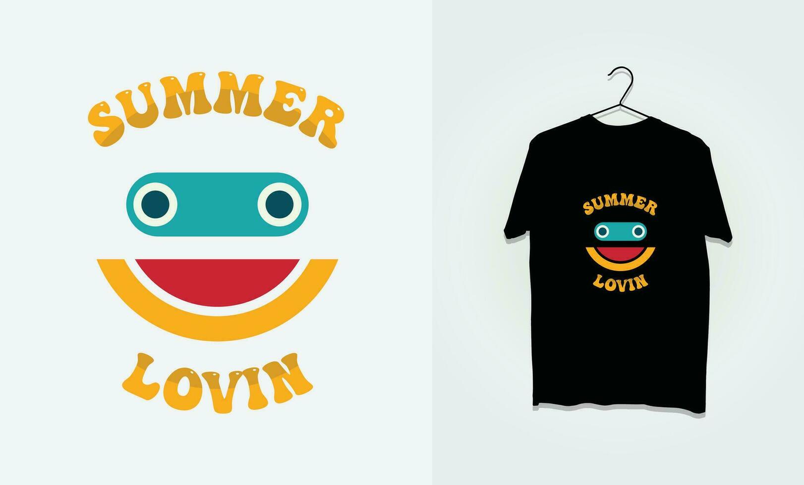 summer t shirt design vector