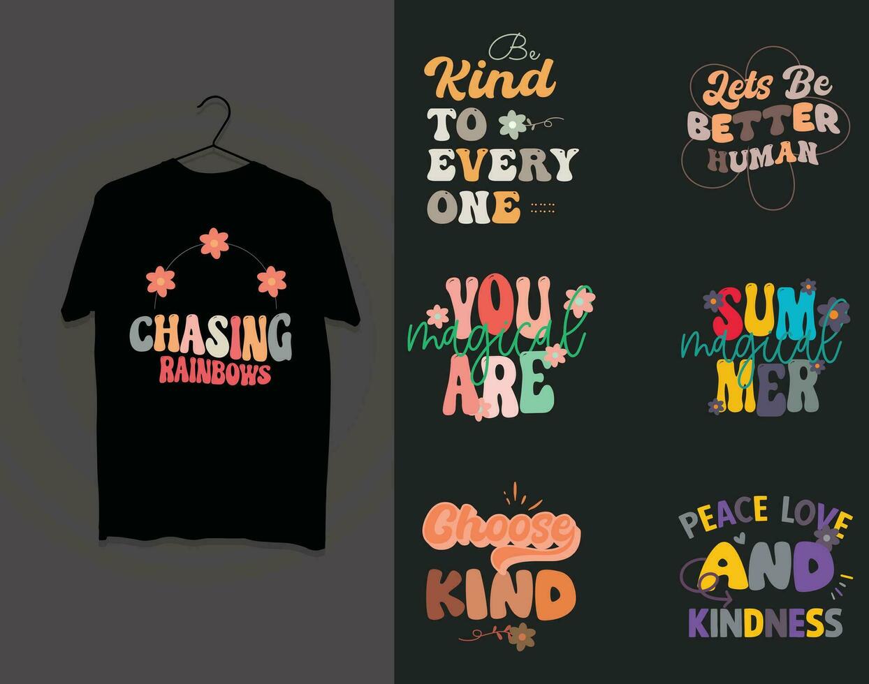 positive lettering quote t-shirt design pro vector