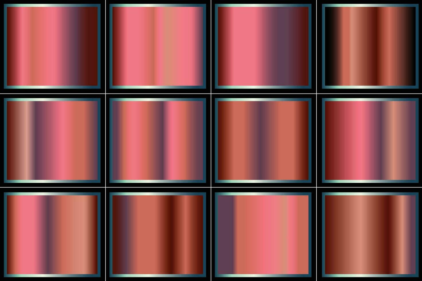 colores vectores gradientes muestras paleta gratis vector