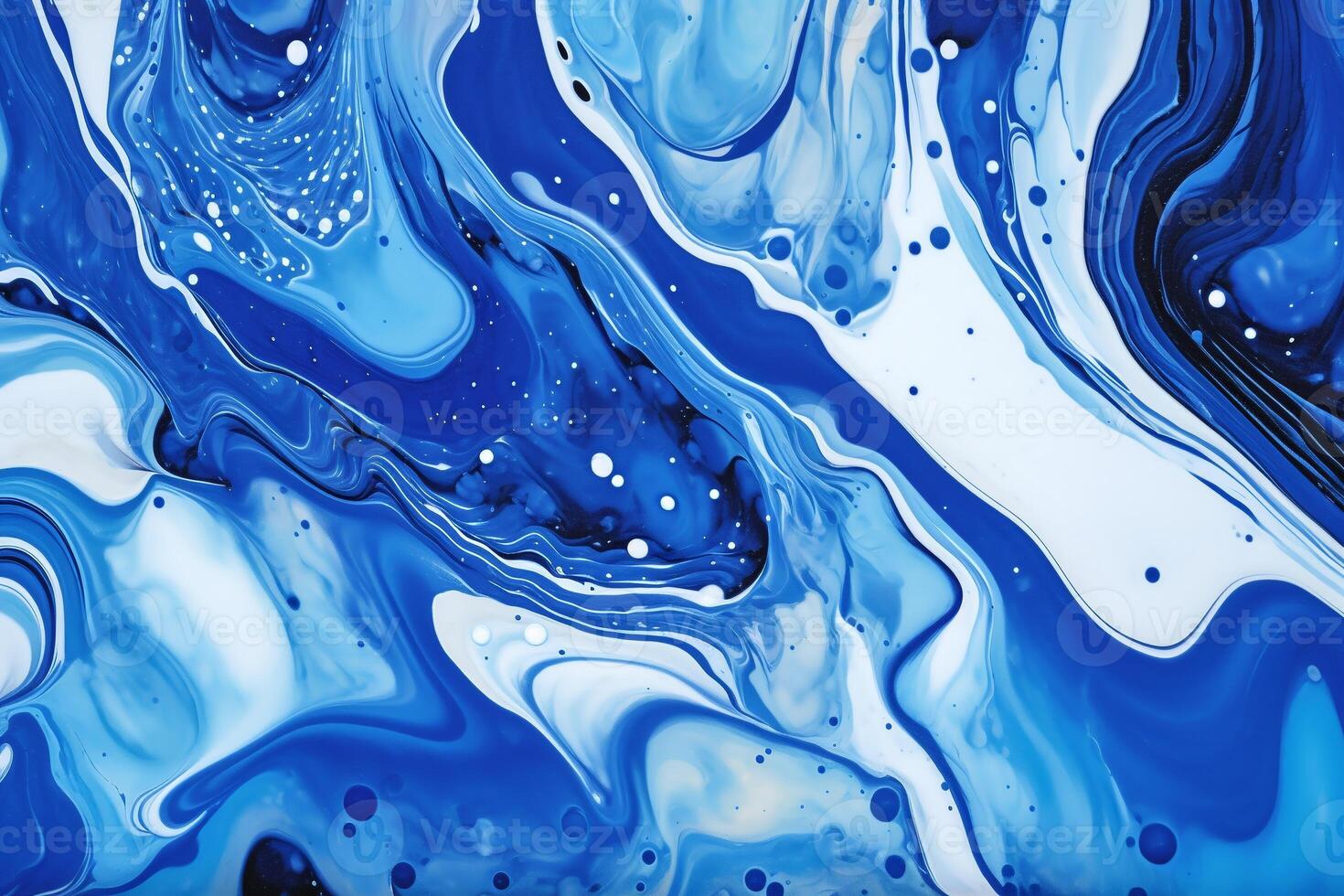 creativo blanco y azul líquido pintar resumen antecedentes ai generativo imagen foto