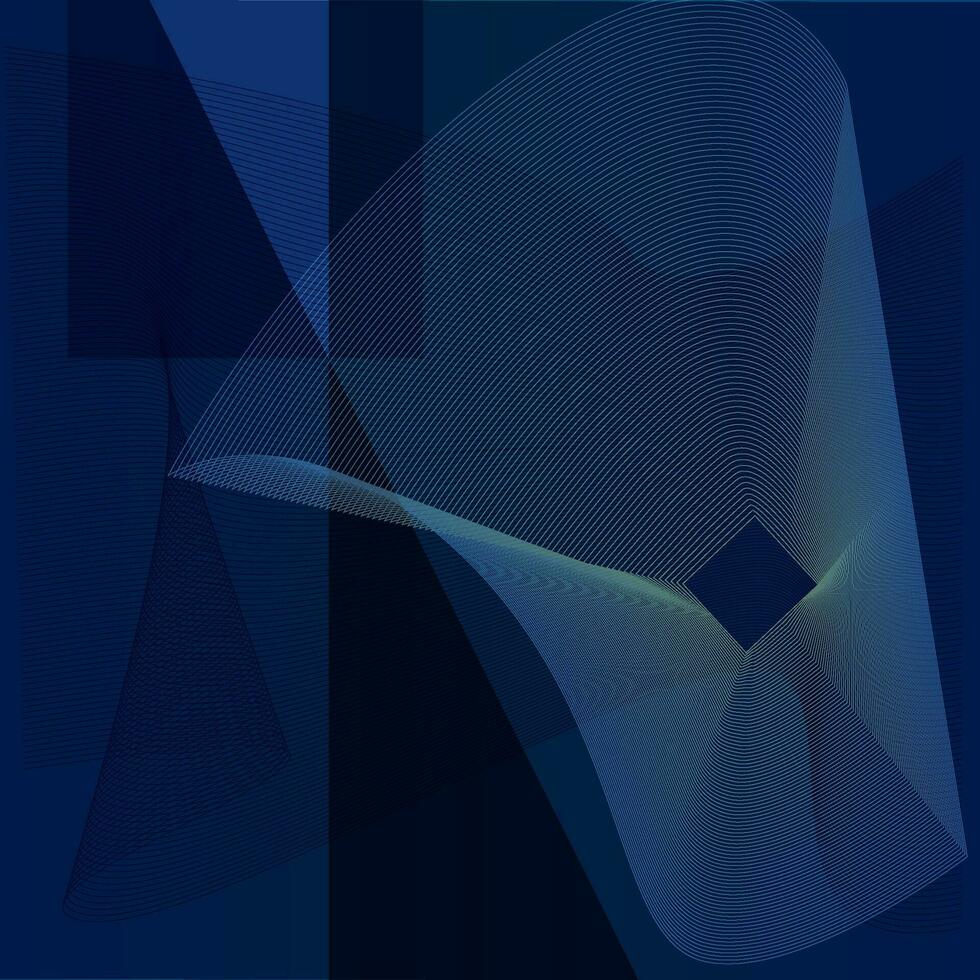 abstract clean dark blue background swirl line vector