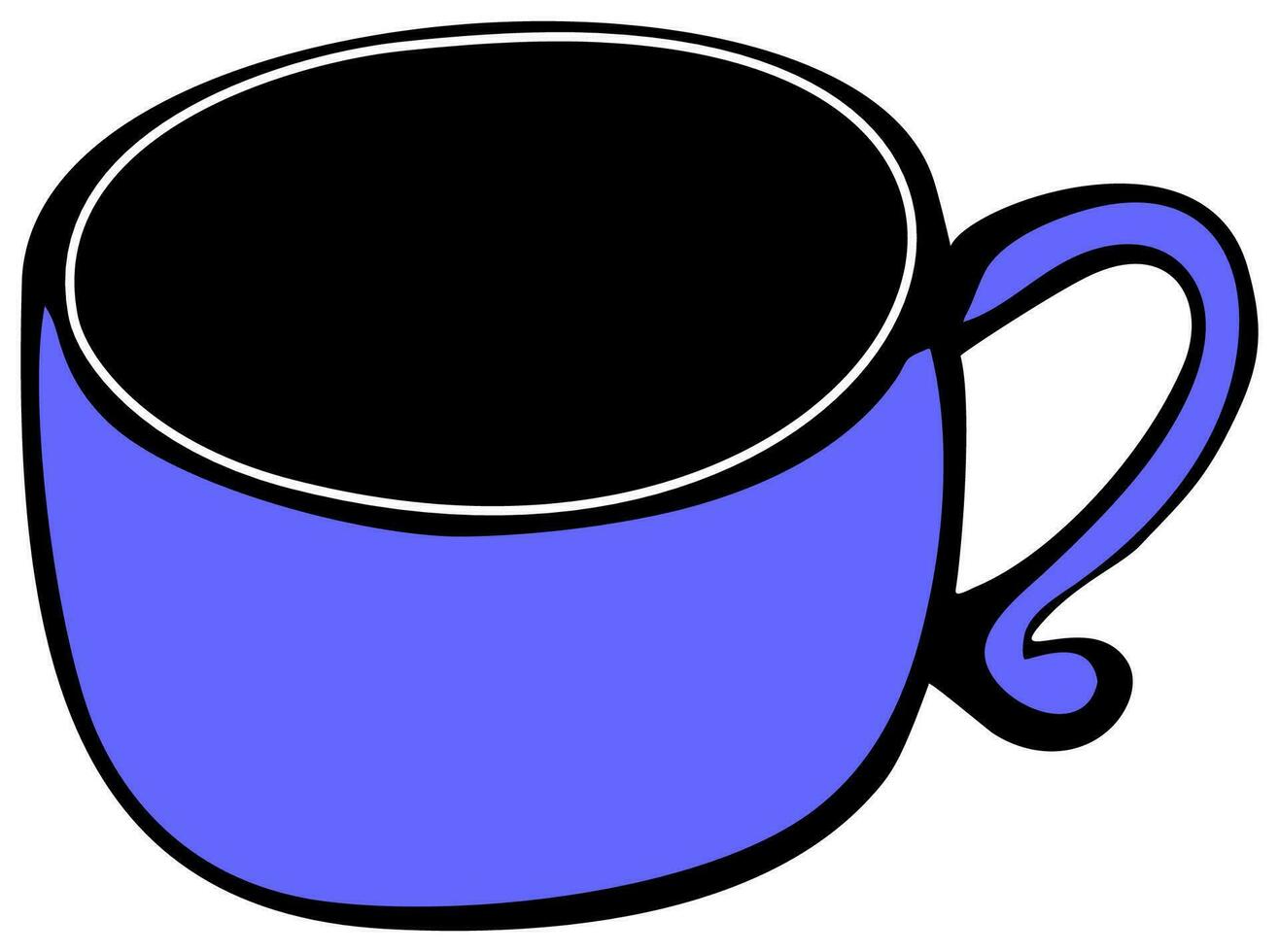 Purple Coffee Cup vector