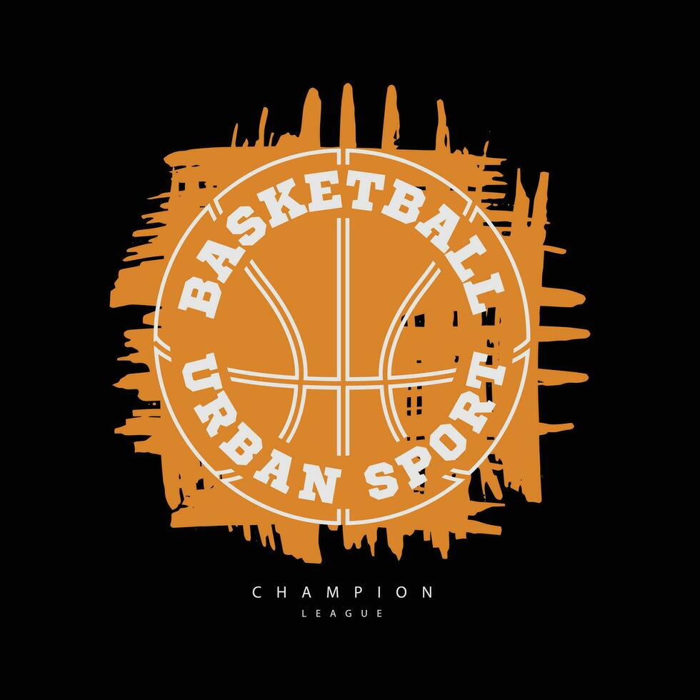 Basketball illustration typography. perfect for t shirt design vector