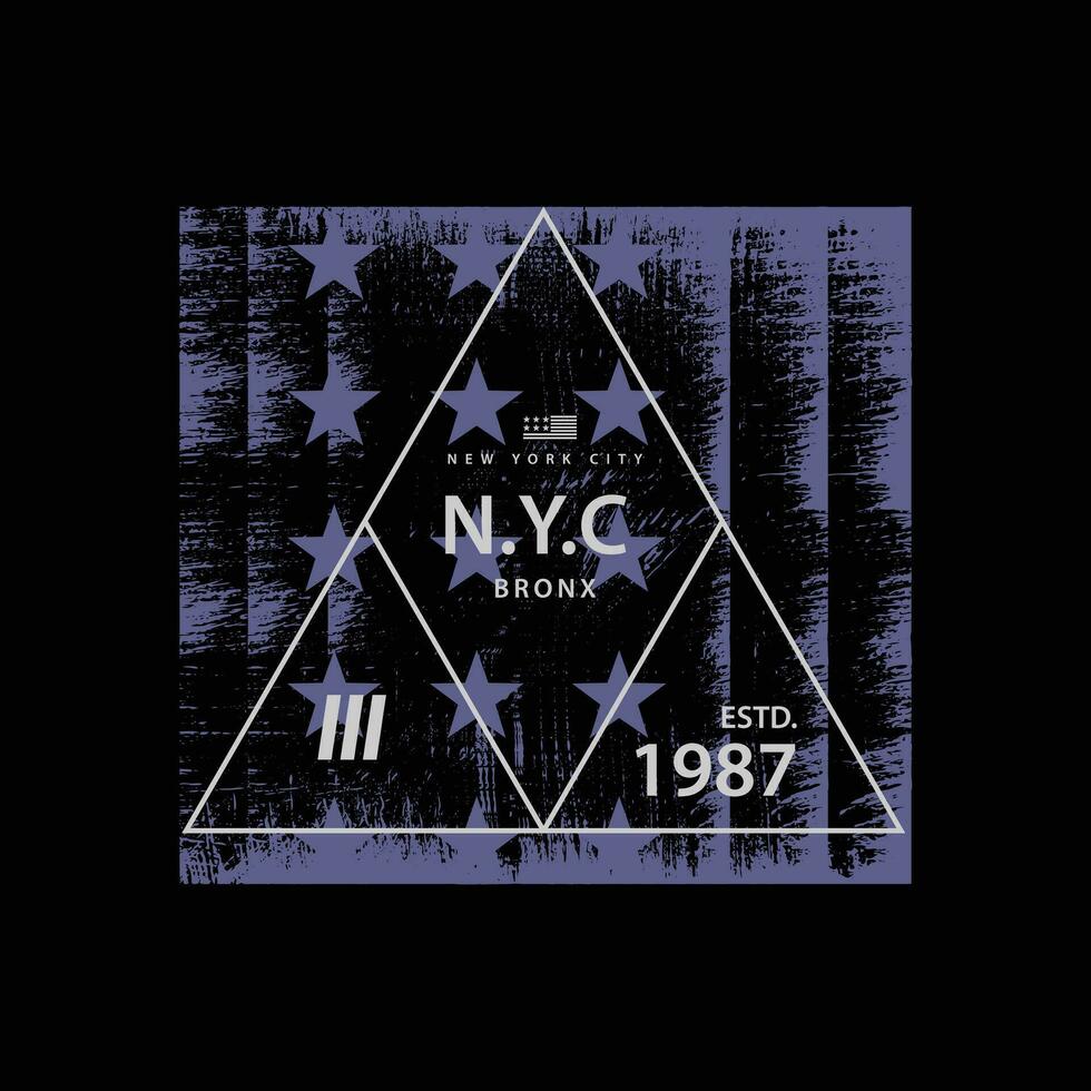 New york vector illustration and typography, perfect for t-shirts, hoodies, prints etc.