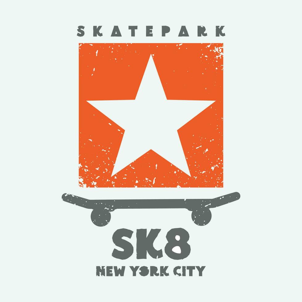 sk8 patineta camiseta y vestir diseño vector