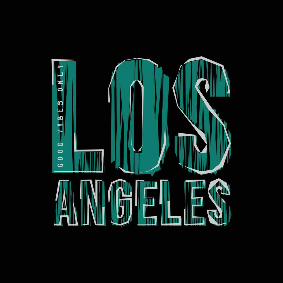 Los angeles illustration typography. perfect for t shirt design vector