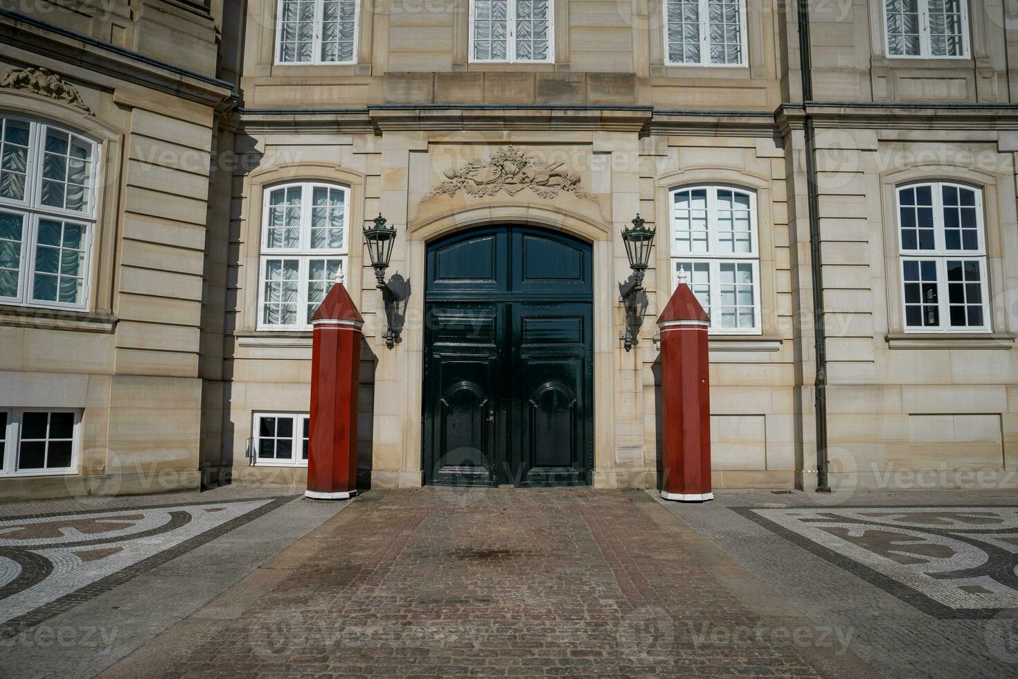 Beautiful entrance at Amalienborg in Copenhagen photo
