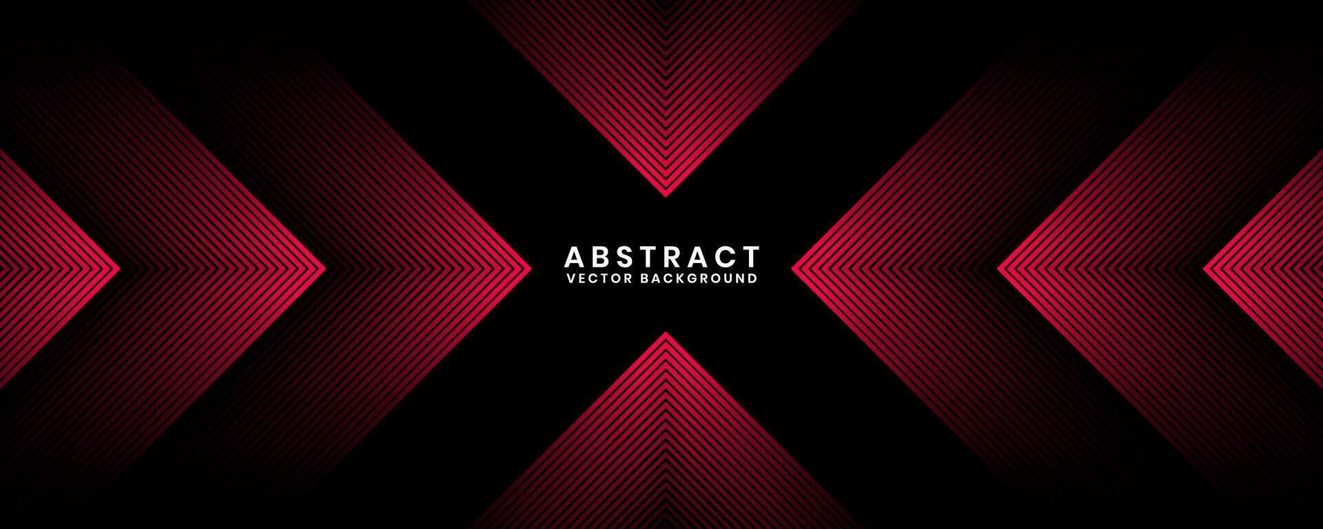 3D glowing red techno abstract background overlap layer on dark space