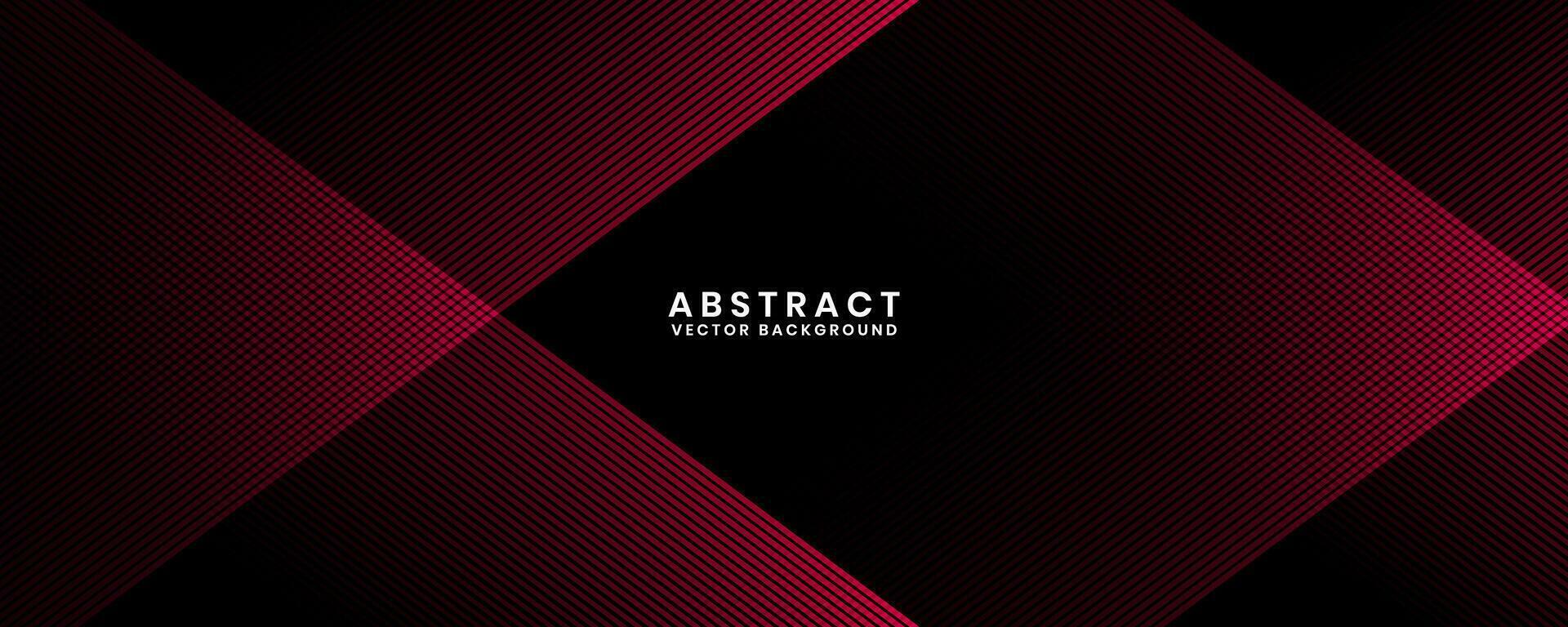 3D red techno abstract background overlap layer on dark space with glowing lines effect decoration. Modern graphic design element future style concept for banner, flyer, card, or brochure cover vector