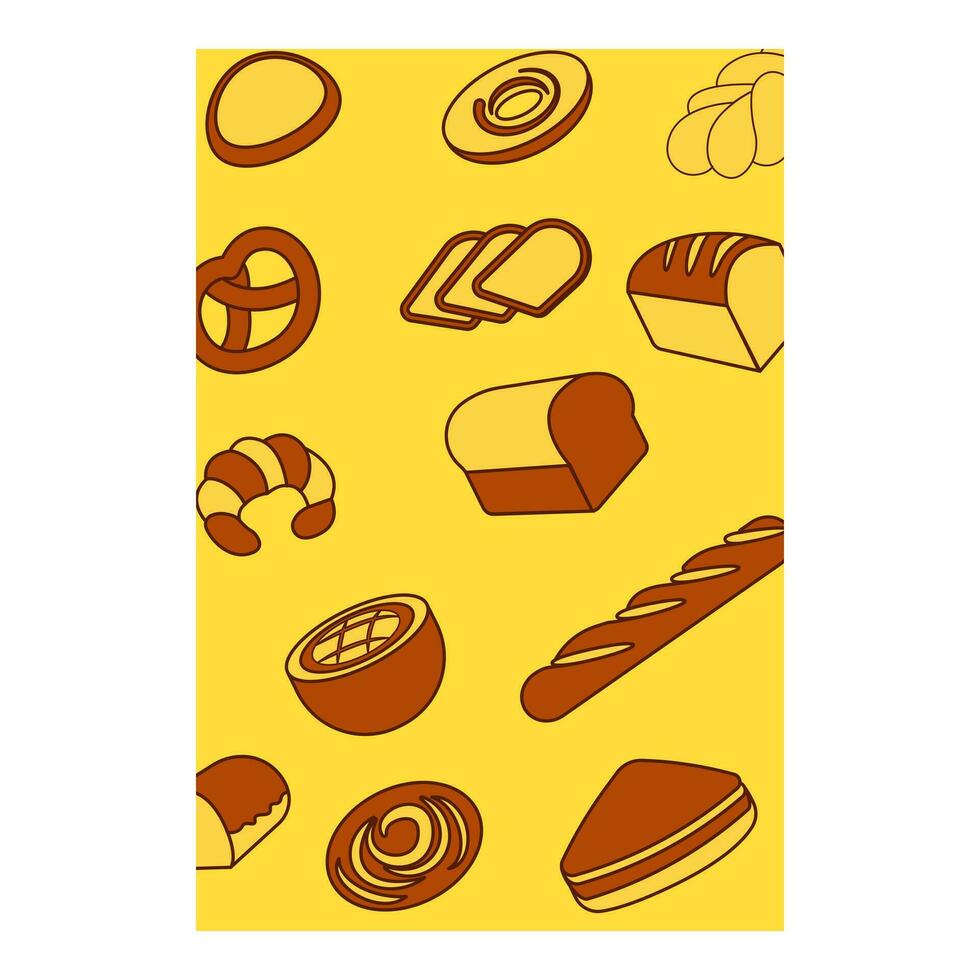 Pastry seamless pattern Vector Ilustration