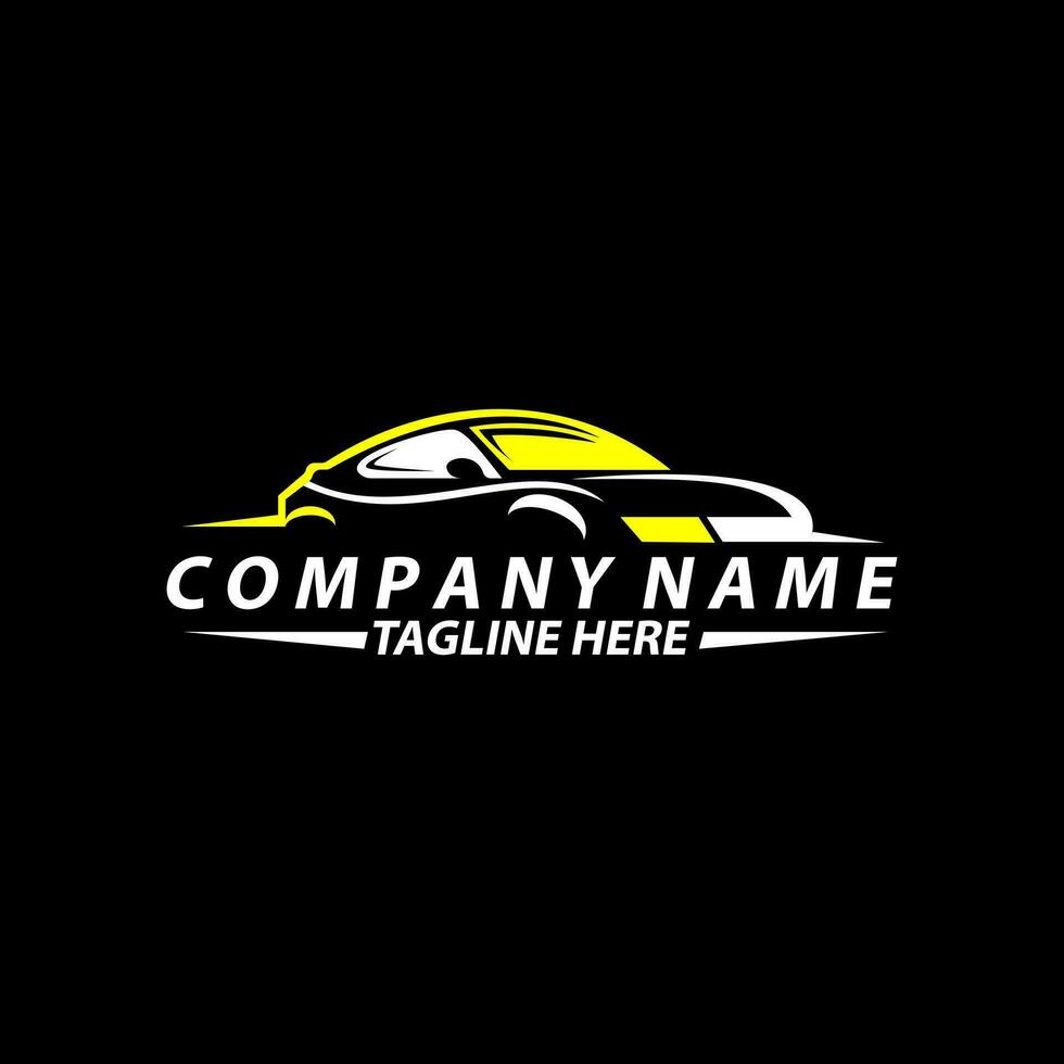 automotive logo design concept vector