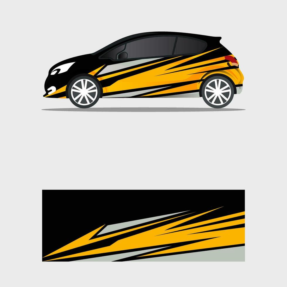 wrapping Car decal modern concept design vector