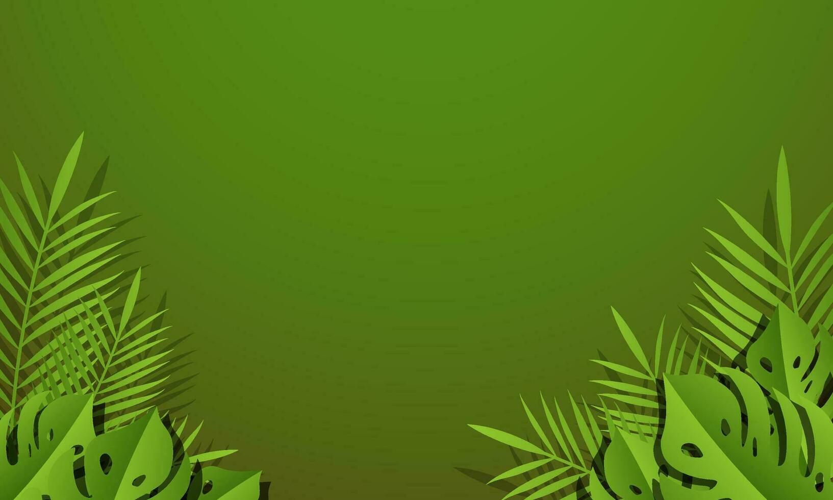 Hello Summer concept background design abstract illustration with exotic leaves. Summer background and banner vector