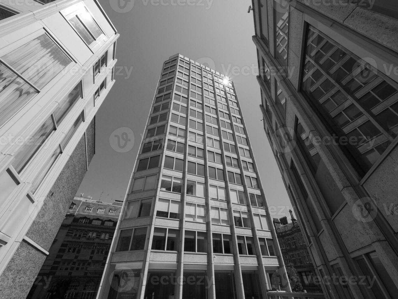 Economist Building in bw in London photo