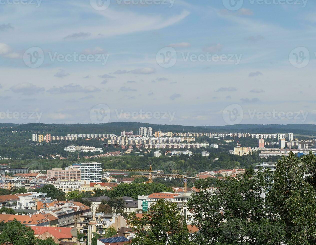 Aerial view of Brno photo