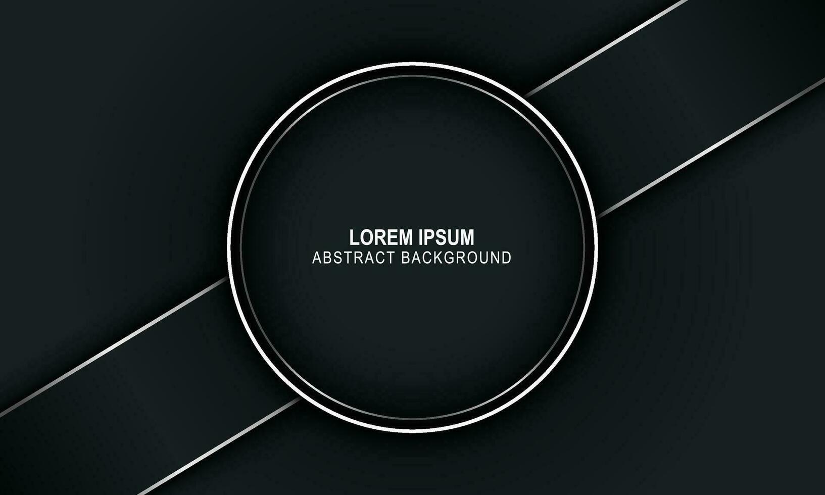 Dark stripe and circle with white line background. vector