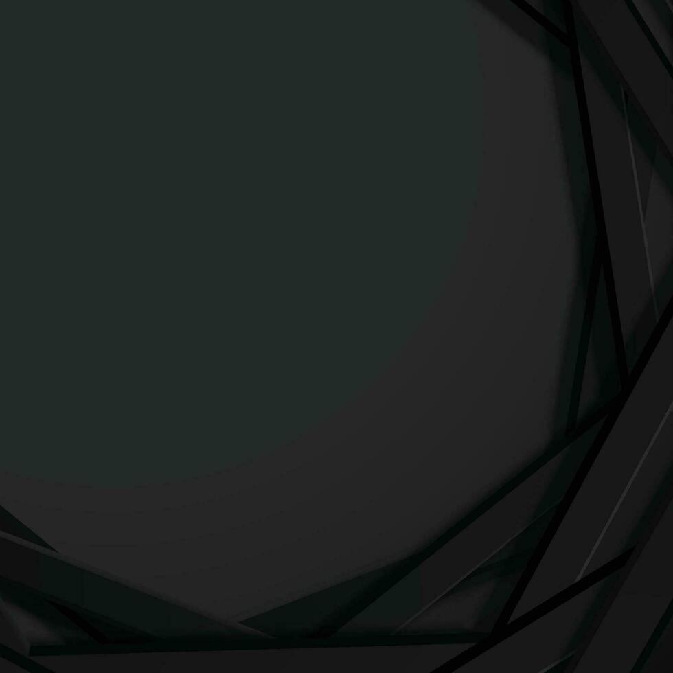 Dark hexagonal frame background. Geometric shape. vector